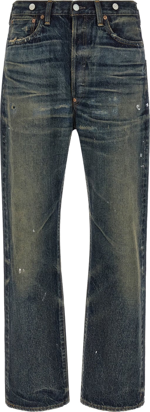Junya Watanabe Blue Cotton Straight-Leg Jeans