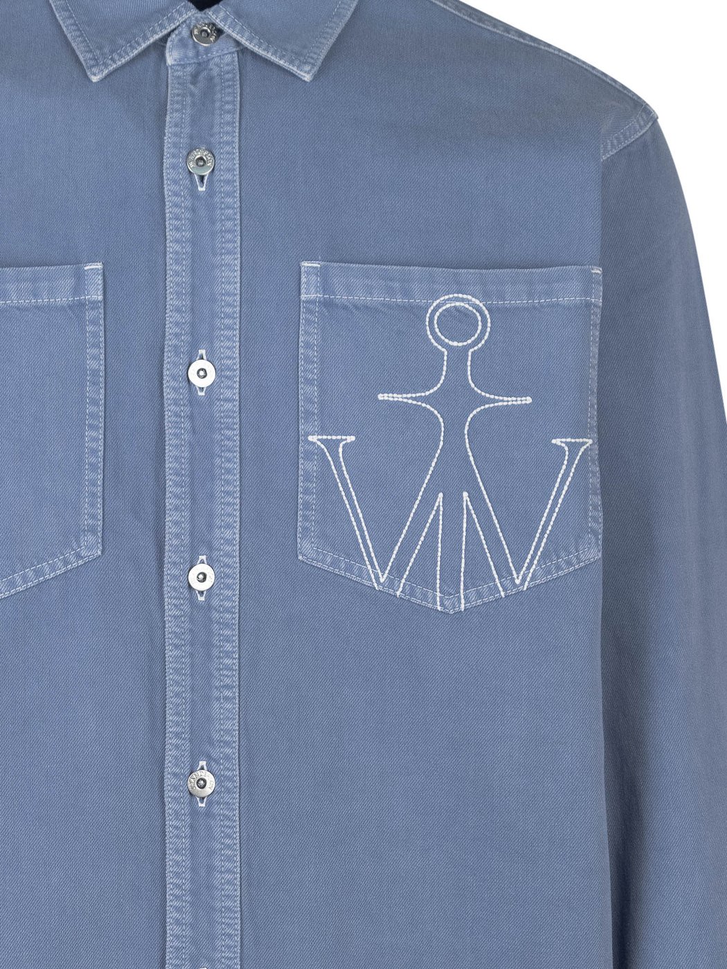 Camicia con Tasche e Ricamo