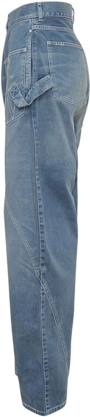 Jeans Workwear con Tasca Applicata