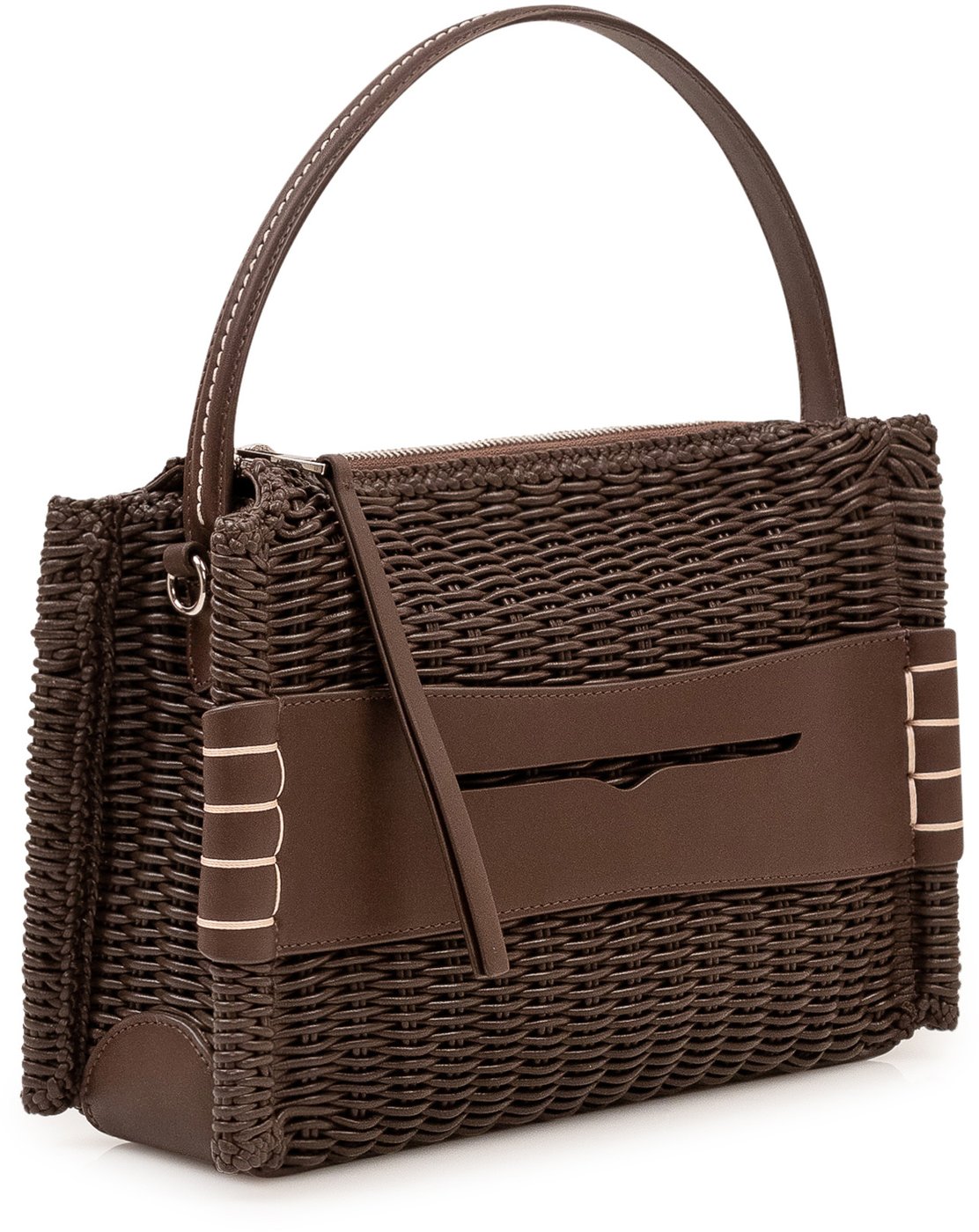 Borsa Loafer Intrecciata con Manico