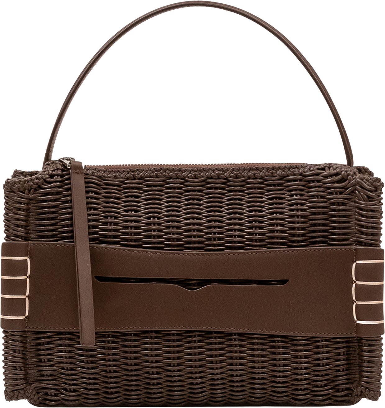 Borsa Loafer Intrecciata con Manico