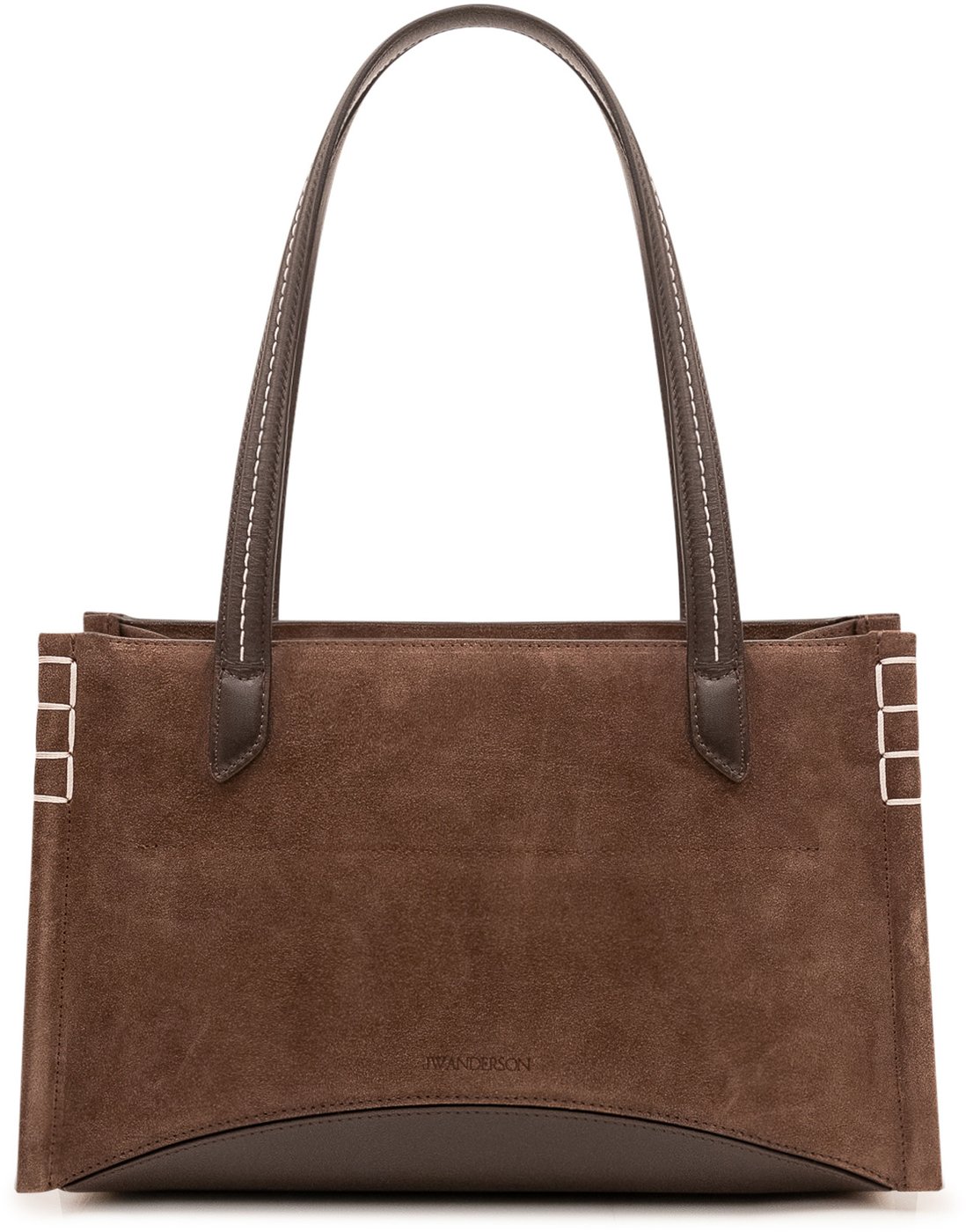Borsa Elongated Loafer Cabas con Impunture a Contr