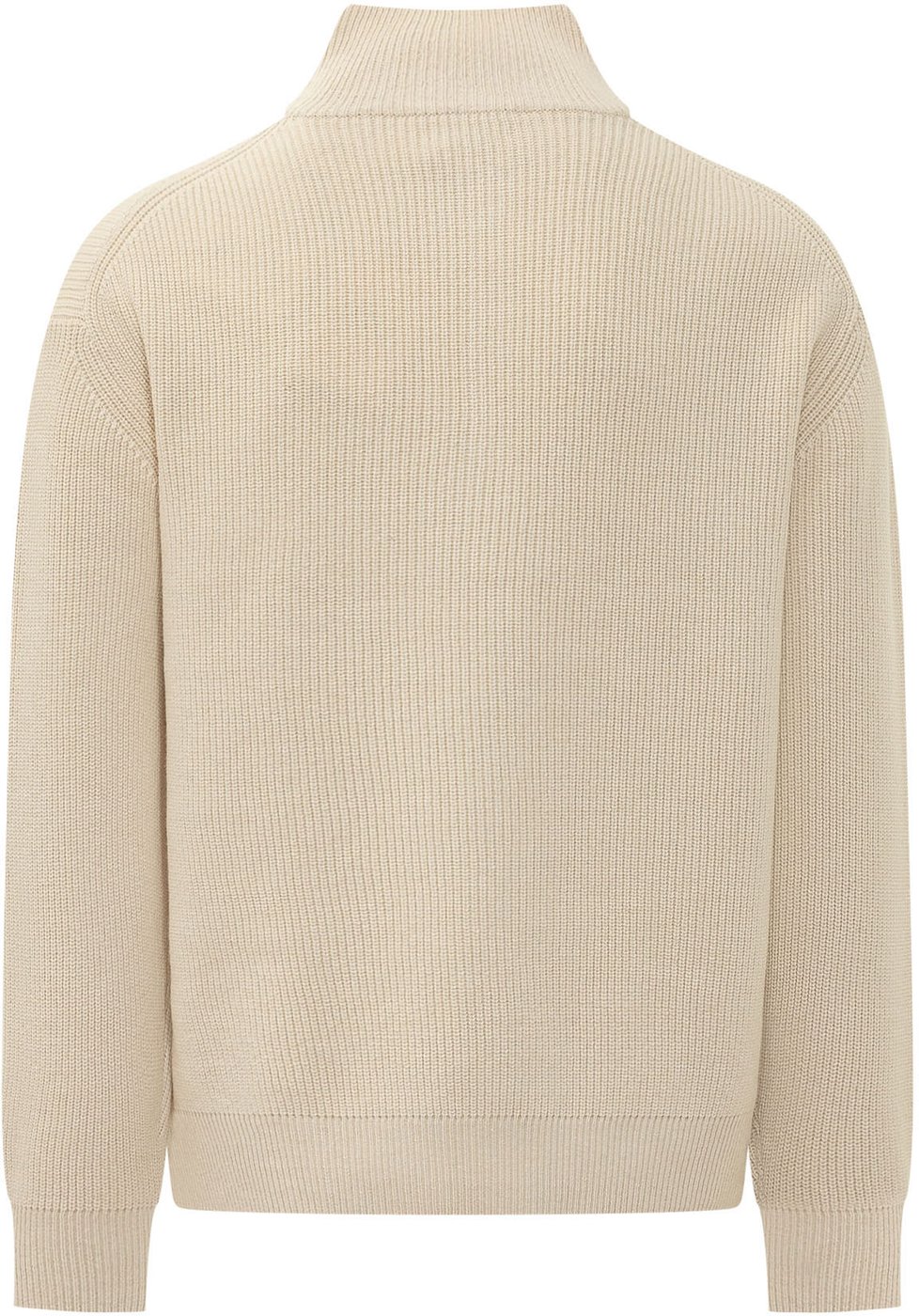Pullover Half Zip con Collo Alto