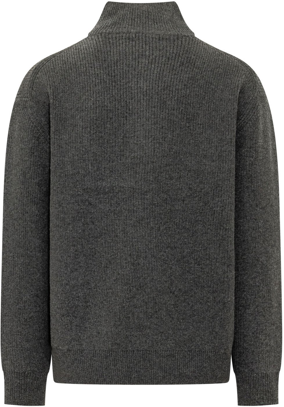Pullover Half Zip con Collo Alto