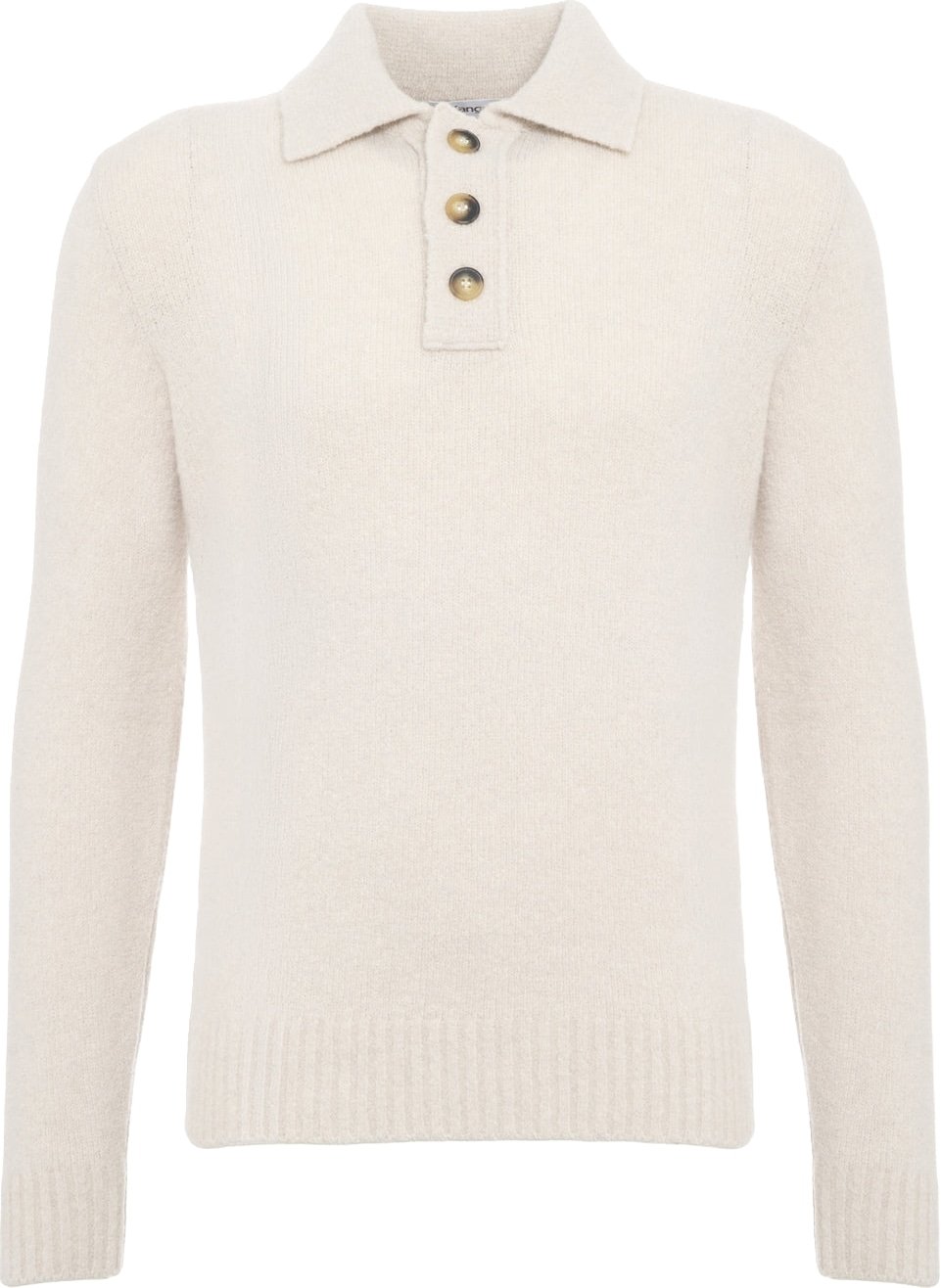 Wool polo sweater
