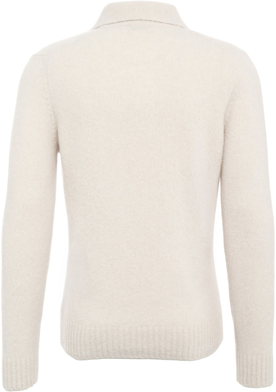 Wool polo sweater