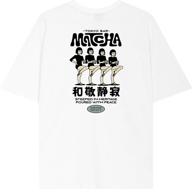 Kaotiko Matcha Tokyo T-shirt Wit