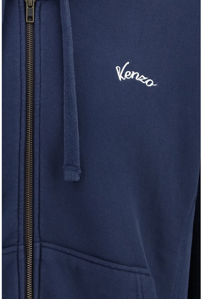 Kenzo Blue Cotton Sweatshirt