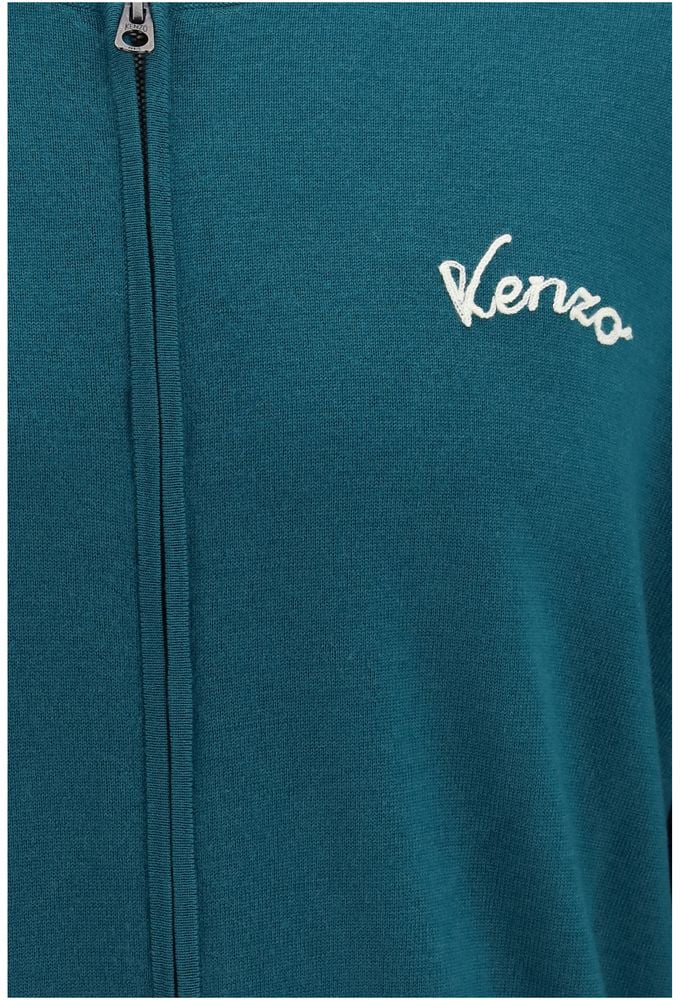 Kenzo Bicolor Wool Oves Aries Cardigan