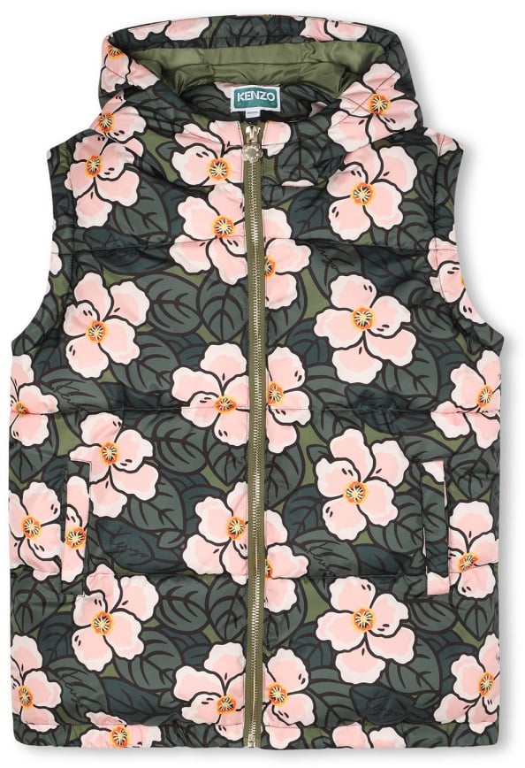 DOWN JACKET WITH REMOVABLE SLEEVES