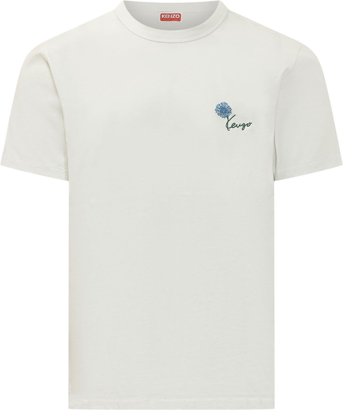 T-shirt Tulip Slim con Ricamo Floreale