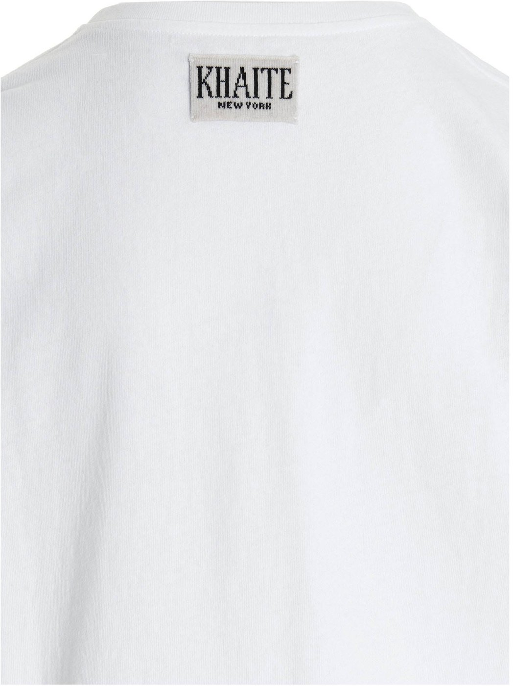 Khaite White Cotton T-Shirt