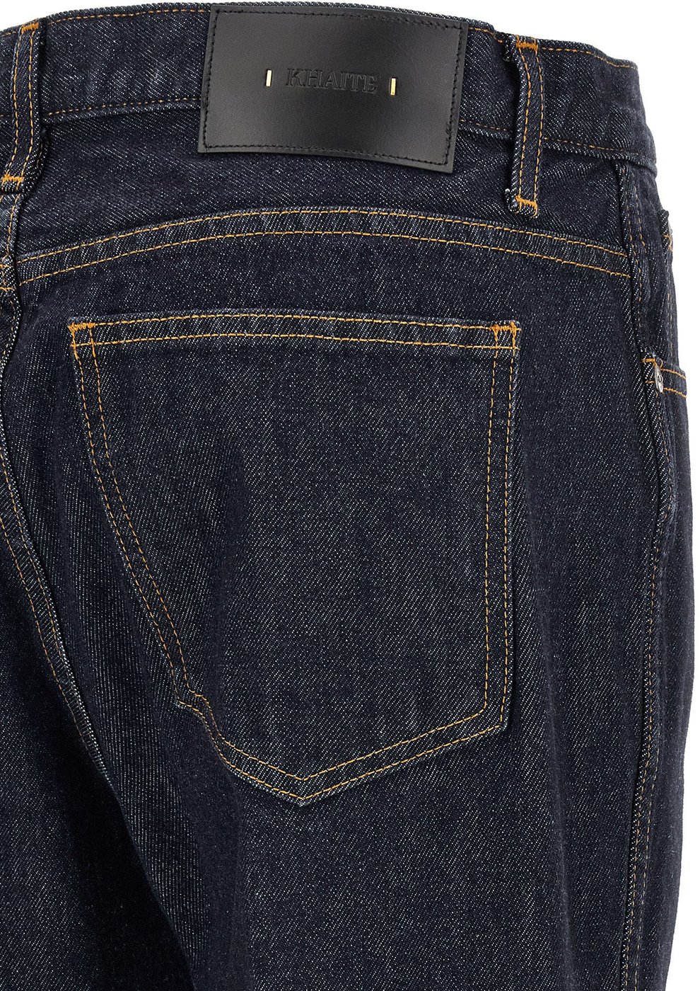 Khaite Blue Cotton Flared Jeans