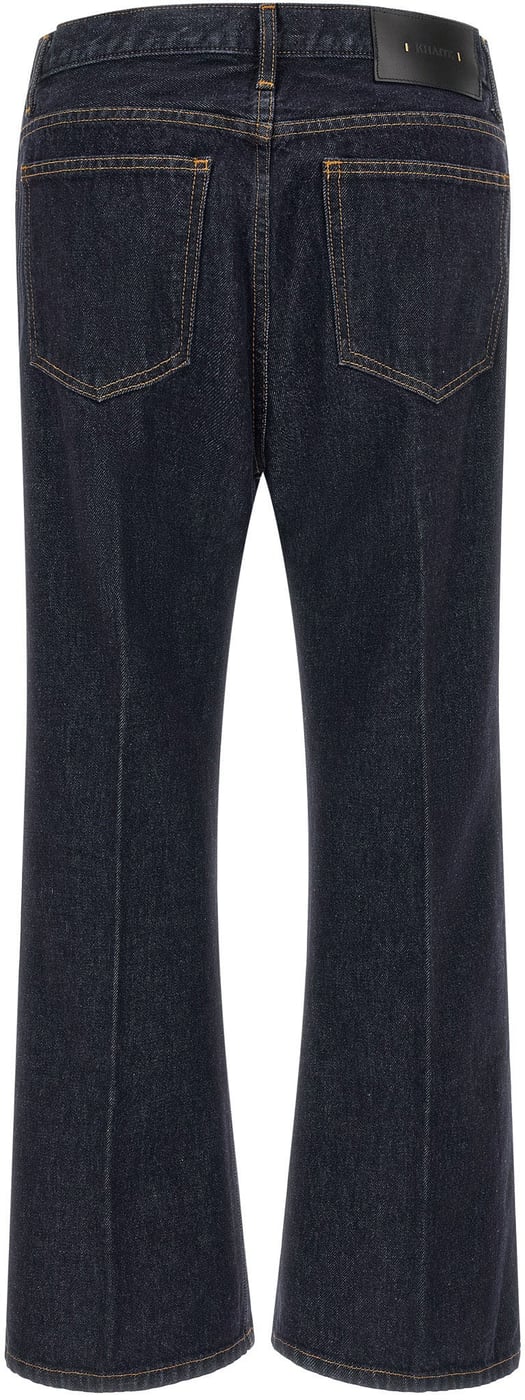 Khaite Blue Cotton Flared Jeans