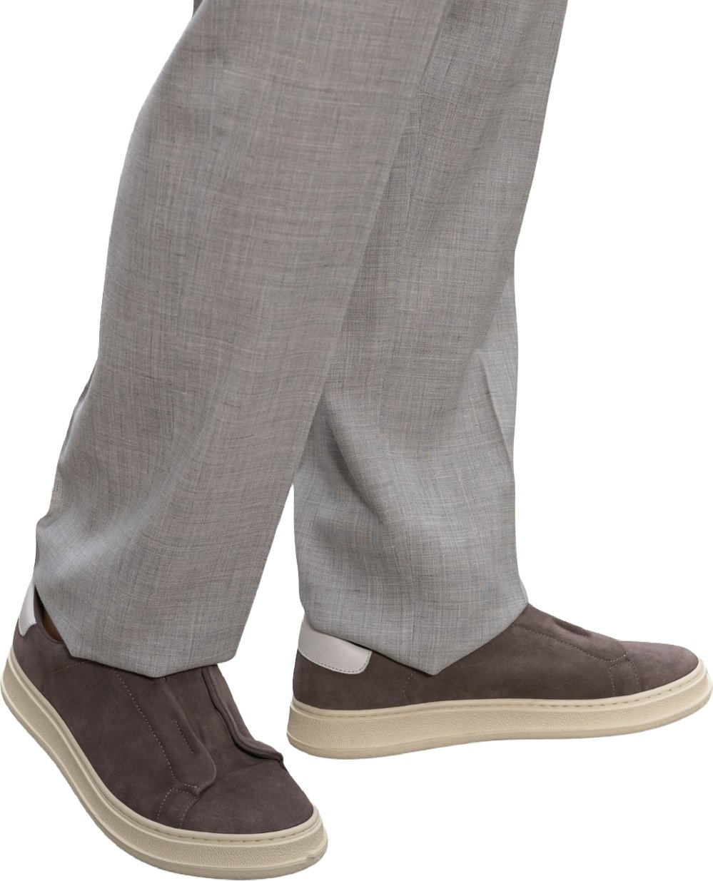 Kiton Suede Men's Sneakers Grey