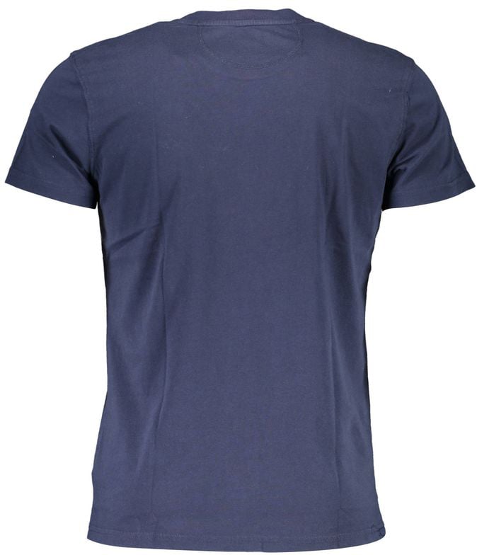 La Martina Blue Cotton Men T-Shirt