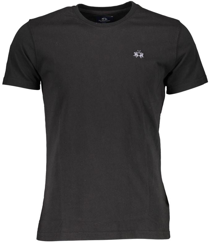 La Martina Black Cotton Men's T-Shirt