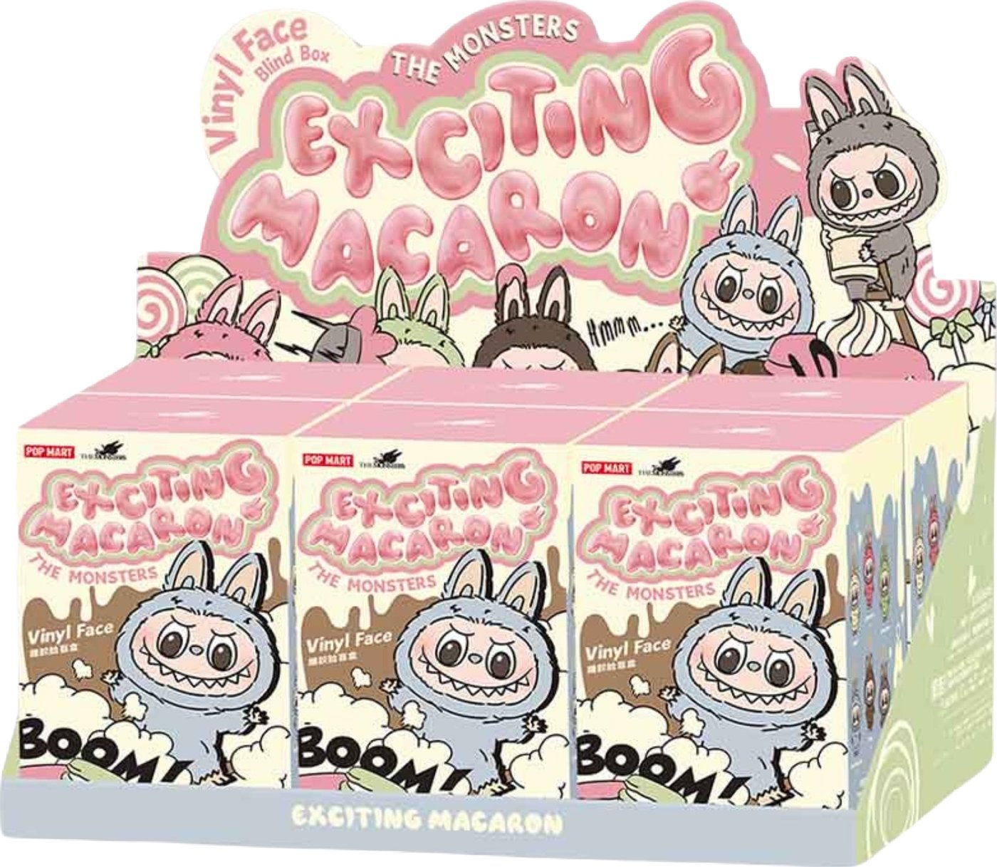Pop Mart Labubu The Monsters - Tasty Macarons Vinyl Face Blind Box