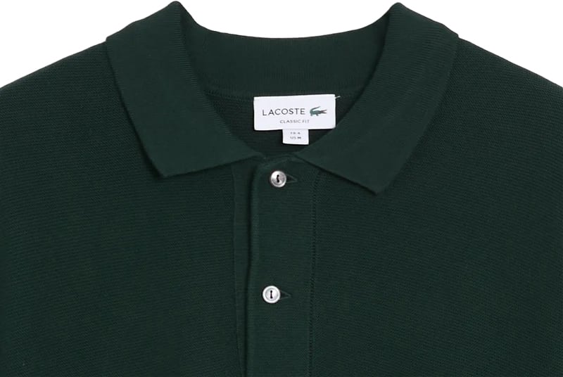 Polopull lange mouwen groen