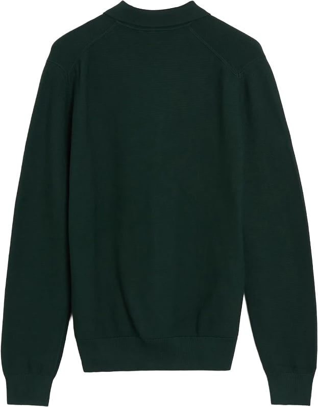 Polopull lange mouwen groen