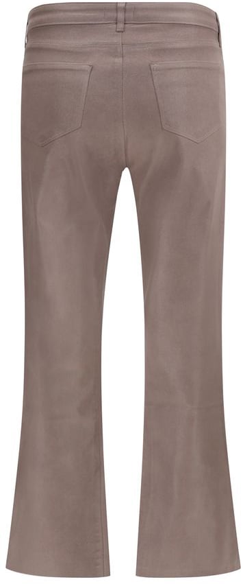 L'Agence Beige Cotton High-Waisted Jean