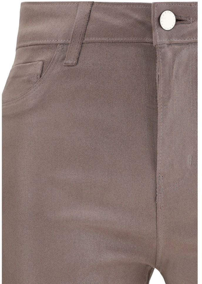 L'Agence Beige Cotton High-Waisted Jean