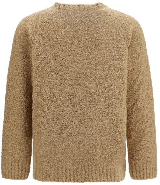 Laneus Beige Wool Oves Aries Sweatshirt