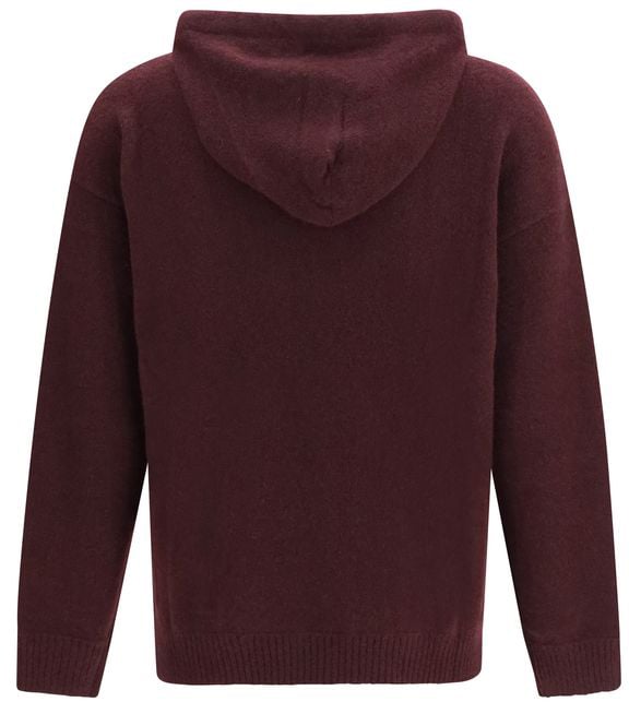 Laneus Bordeaux Cashmere Hoodie