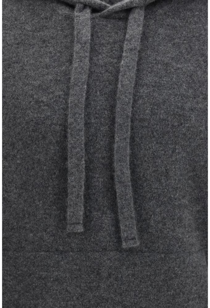 Laneus Gray Cashmere Hoodie