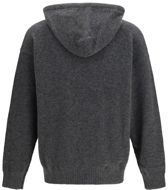 Laneus Gray Cashmere Hoodie