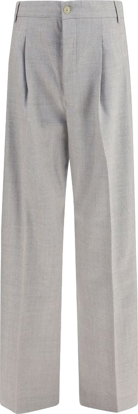 Laneus Gray Wool Oves Aries Casual Pants