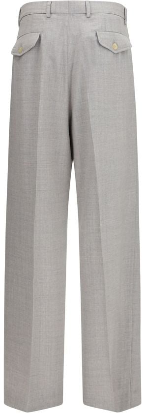 Laneus Gray Wool Oves Aries Casual Pants