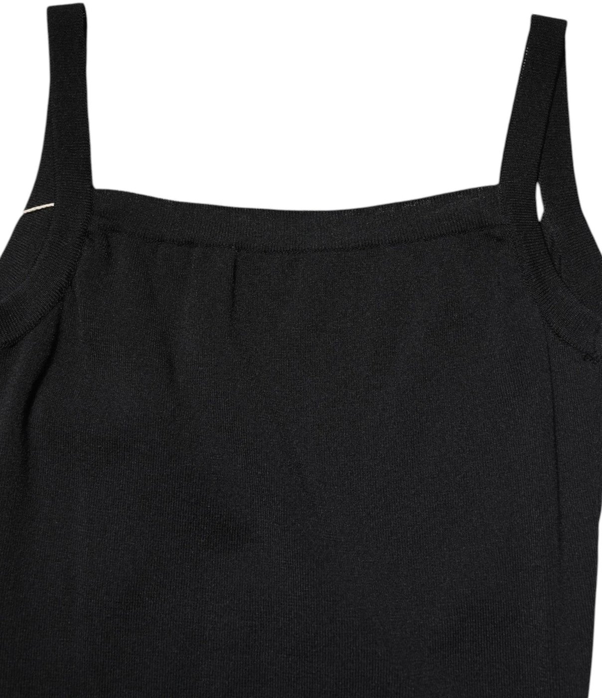 Laneus Black Square Neck Bodycon Ruched Mini Dress