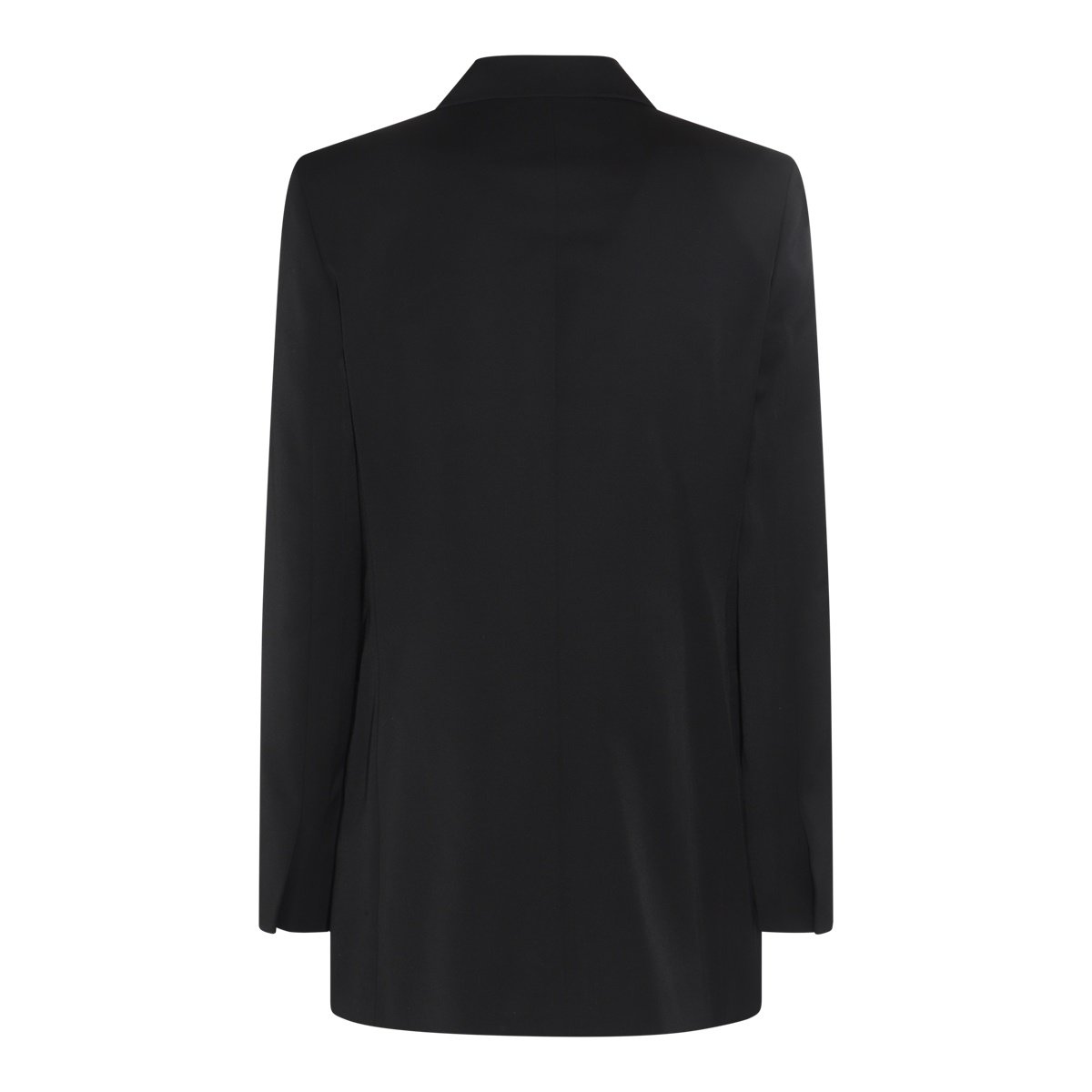 Black Wool Double Breasted Blazer
