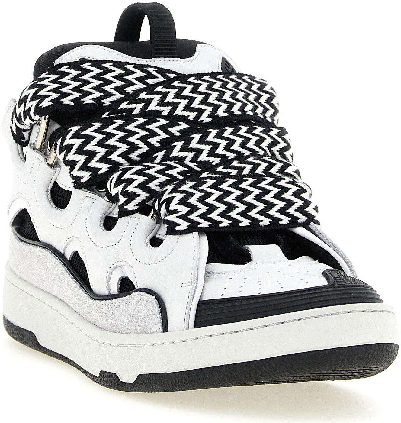 Lanvin Bicolor Calfskin Chunky Sneakers