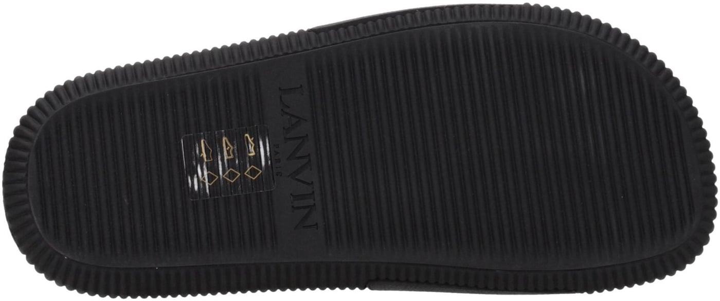 Lanvin Black Cotton Slippers