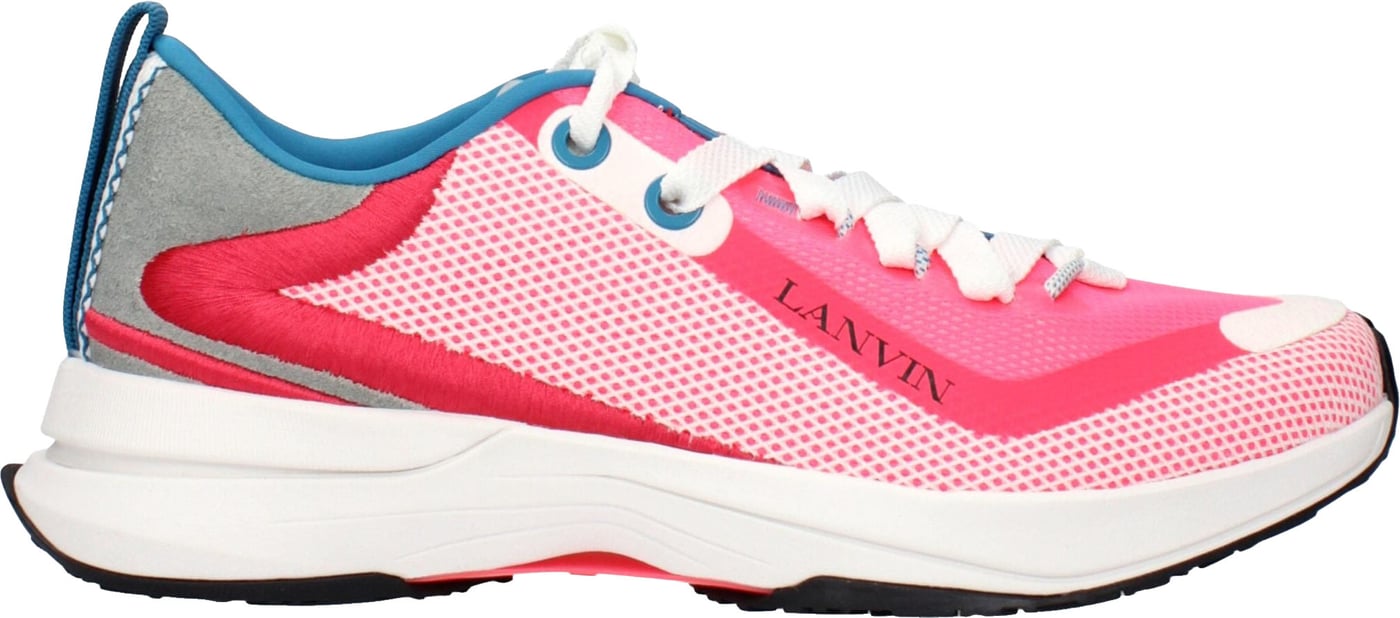 Lanvin Pink Fabric Athletic Sneakers