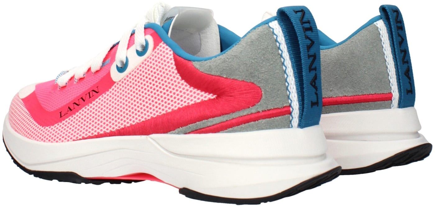 Lanvin Pink Fabric Athletic Sneakers