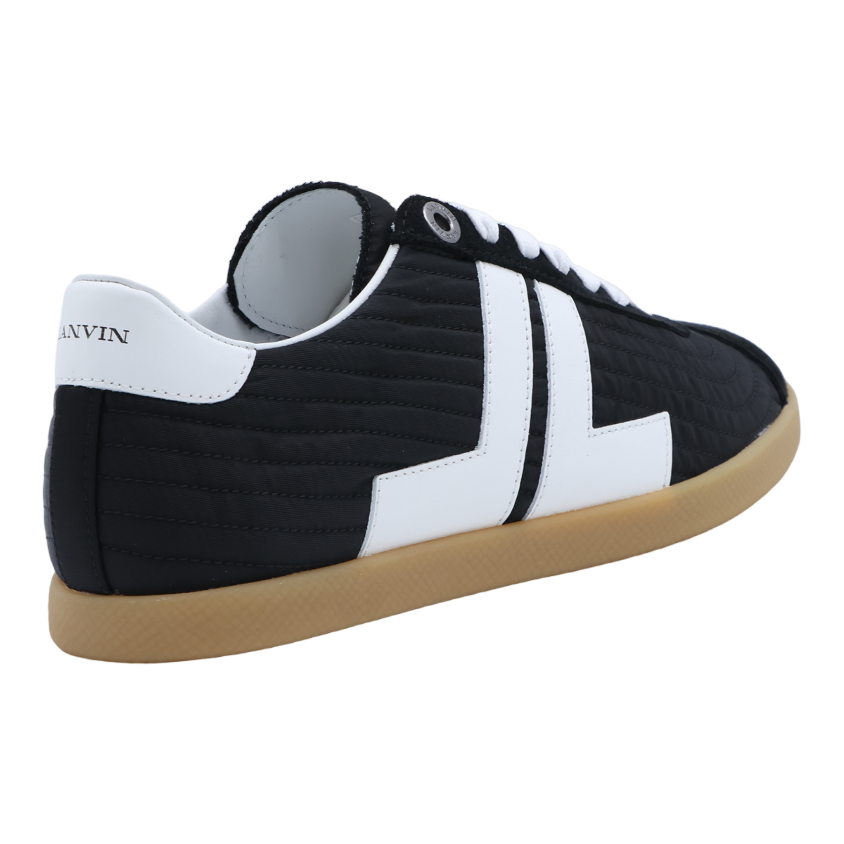 Quilted Black Sneakers With Distinctive 'Jl' Design