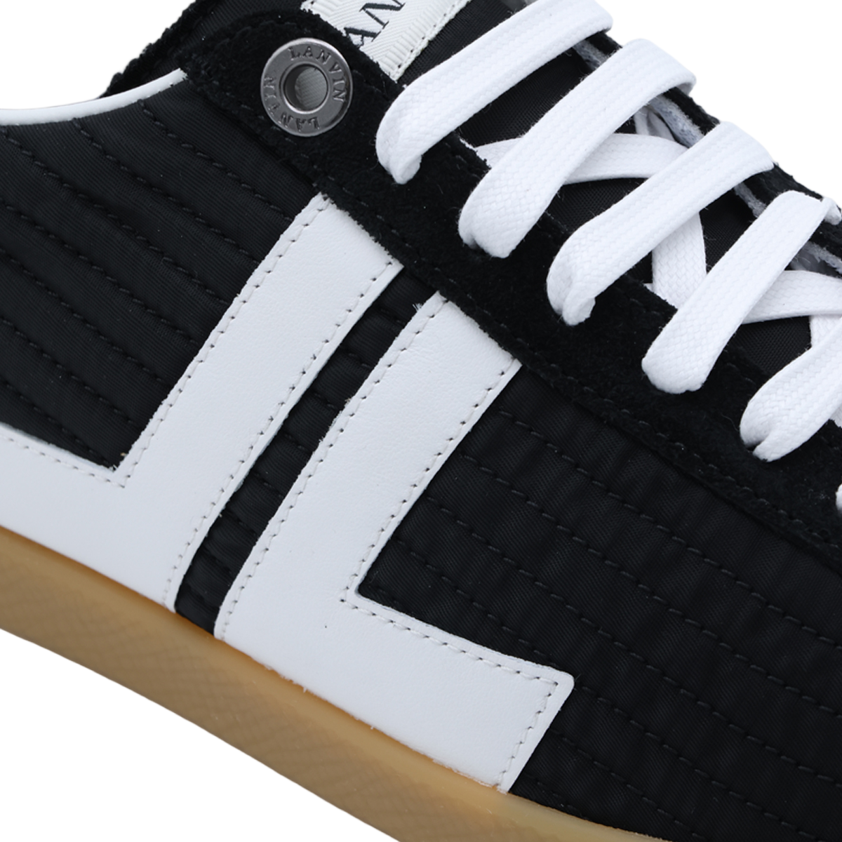 Quilted Black Sneakers With Distinctive 'Jl' Design
