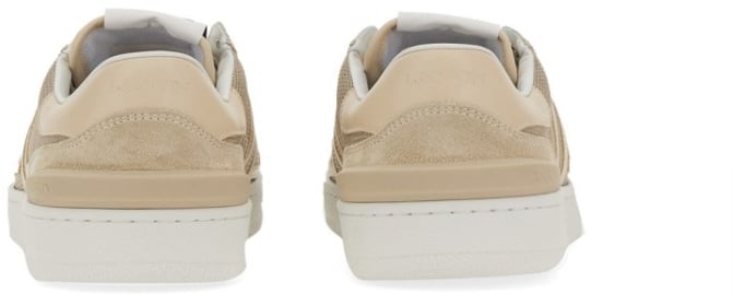 "Clay" Textured Low-Top Sneakers With Cushioned Sole