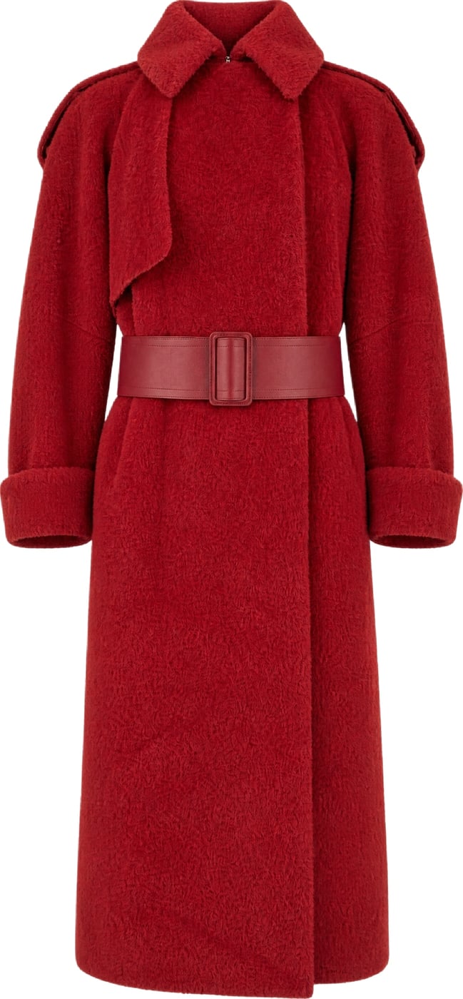 Lanvin Red alpaca blend coat