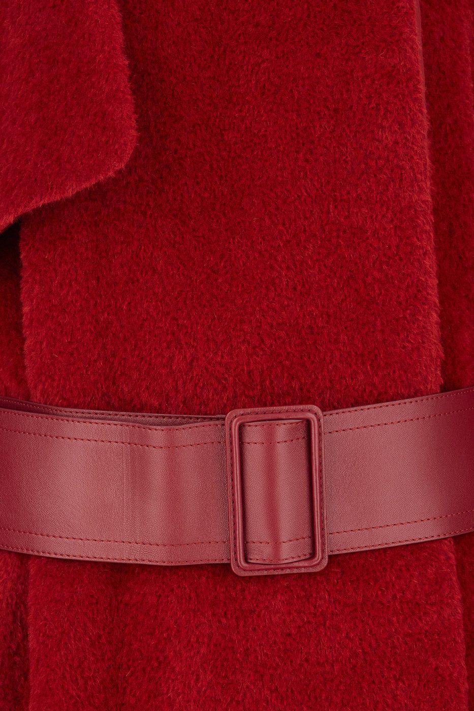 Lanvin Red alpaca blend coat