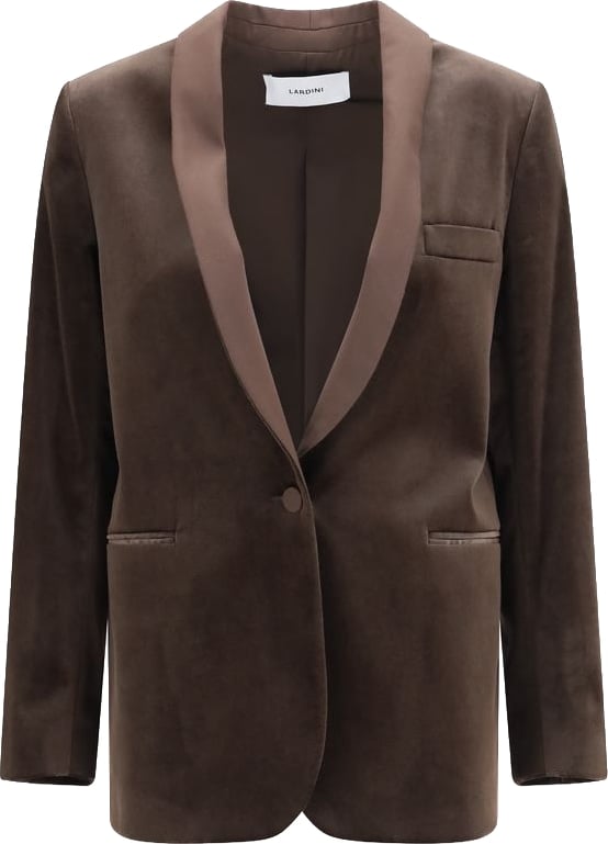 Lardini Brown Cotton Blazer