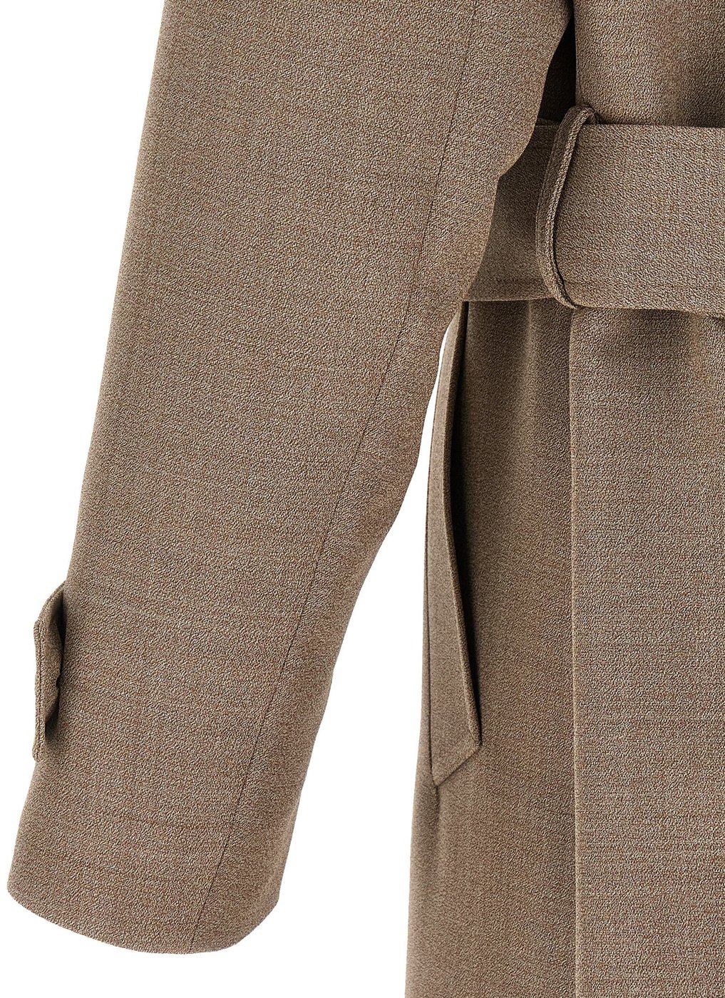 Lardini Beige Virgin Wool Coat