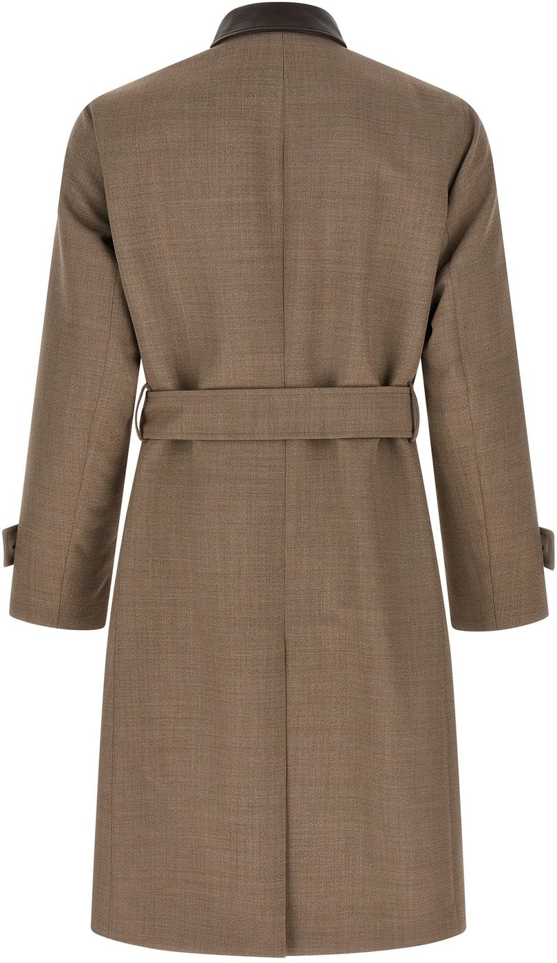 Lardini Beige Virgin Wool Coat
