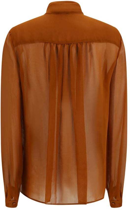 Lardini Brown Viscose Blouse