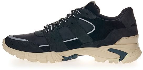 Lardini Black Suede Leather Athletic Sneakers