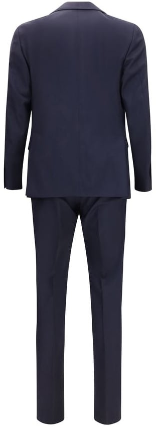 Lardini Blue Wool Two-Piece Suit