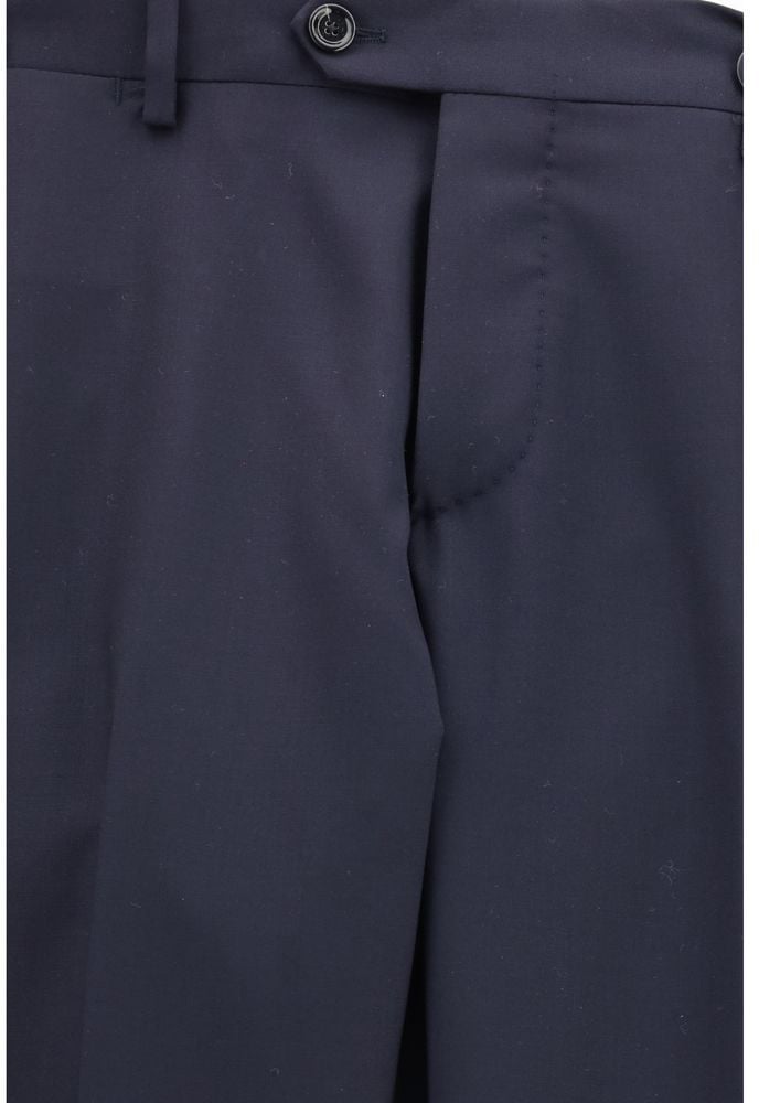 Lardini Blue Wool Two-Piece Suit